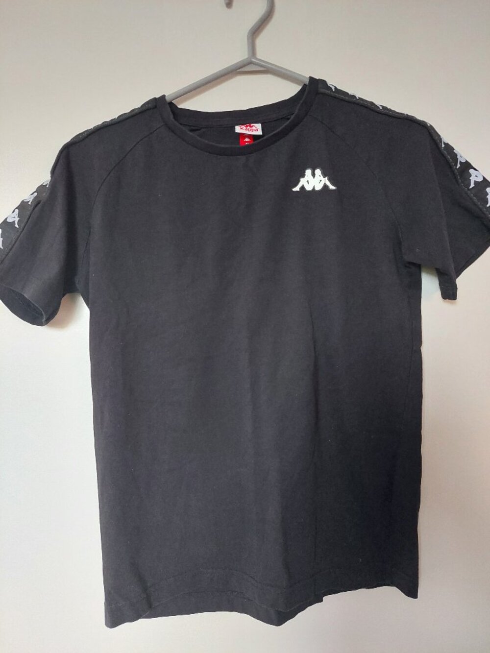 Kappa Women's Size S Short Sleeve Tee 100% Cotton Black
